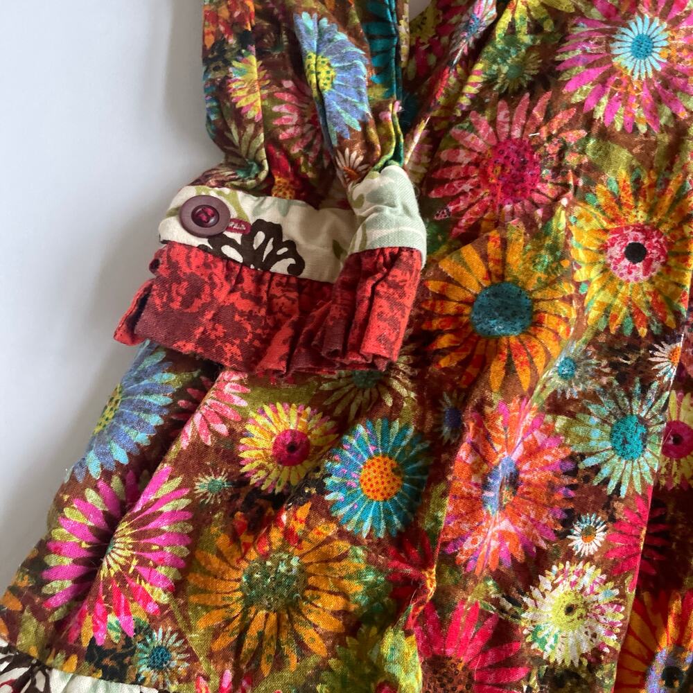 Custom Collection BY CHARLOTTE SNEAD Floral Mixed Print Dress - Size 7 - Picture 4 of 6